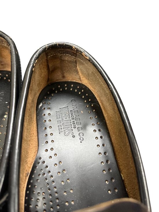 GH Bass Co Weejuns VTG brown leather slip on dress loafers sz 8D SKU 10-417 main image 14